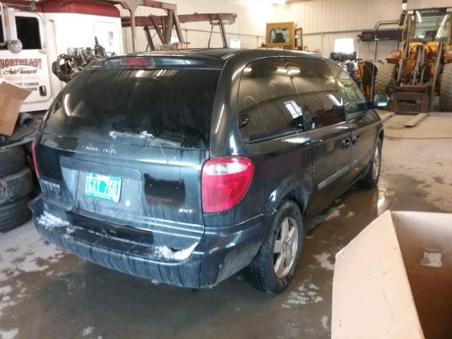 1D4GP45R46B626367 - 2006 DODGE CARAVAN SX BLACK photo 4