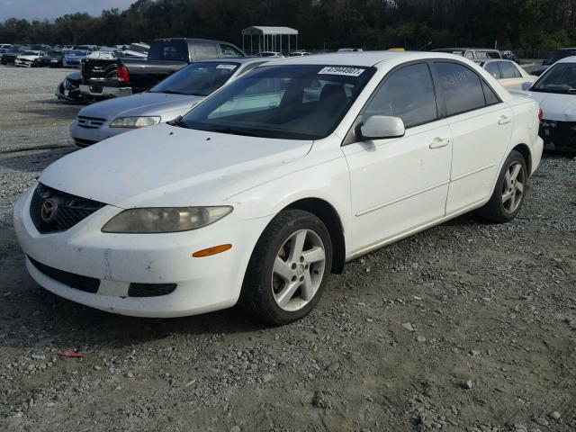 1YVFP80C745N40401 - 2004 MAZDA 6 I WHITE photo 2