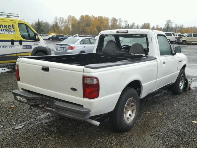 1FTYR10D62PA46637 - 2002 FORD RANGER WHITE photo 4