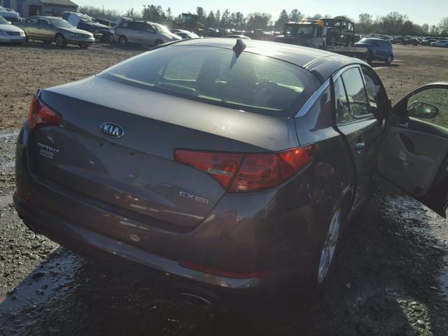 5XXGN4A75DG113840 - 2013 KIA OPTIMA EX BROWN photo 4