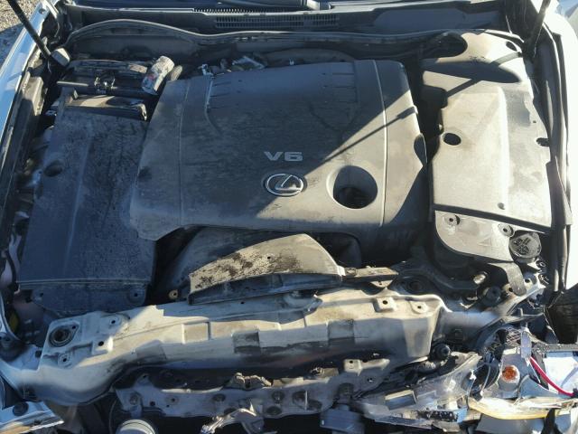 JTHCK262985019171 - 2008 LEXUS IS 250 SILVER photo 7