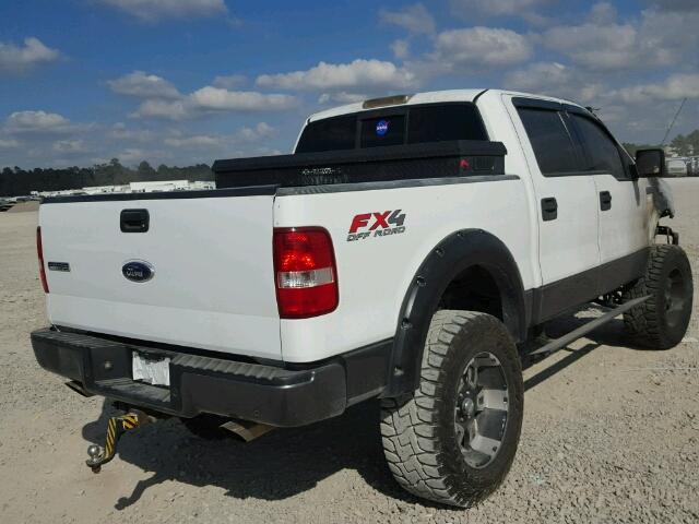 1FTPW14524KC36782 - 2004 FORD F150 SUPER WHITE photo 4