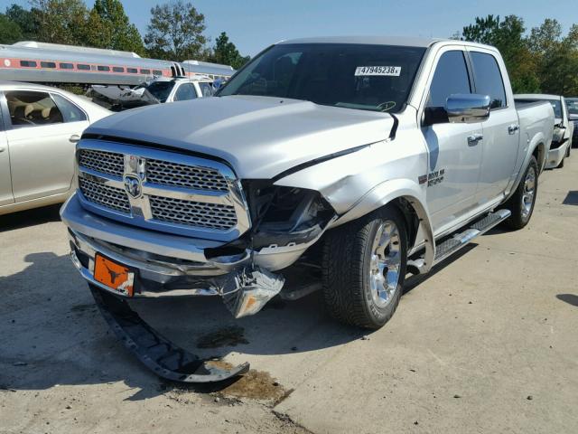 1C6RR6NT8DS707156 - 2013 RAM 1500 LARAM SILVER photo 2