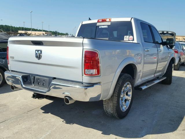 1C6RR6NT8DS707156 - 2013 RAM 1500 LARAM SILVER photo 4