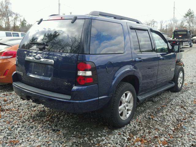 1FMEU73E37UA36399 - 2007 FORD EXPLORER X BLUE photo 4