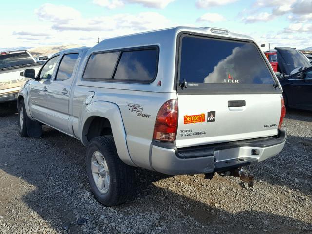 3TMMU52N38M007139 - 2008 TOYOTA TACOMA DOU SILVER photo 3