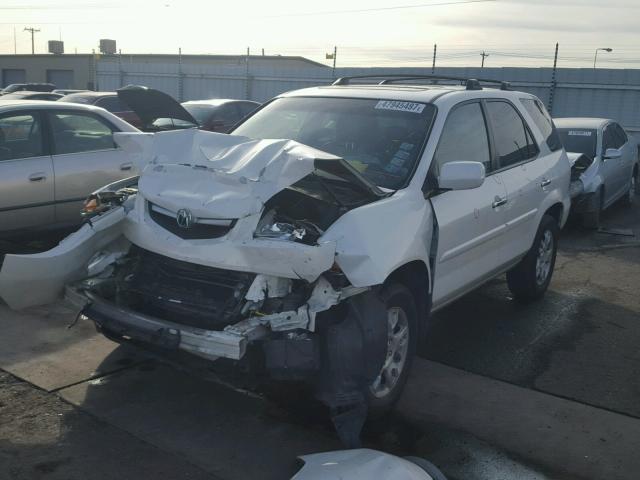 2HNYD18856H545603 - 2006 ACURA MDX TOURIN WHITE photo 2