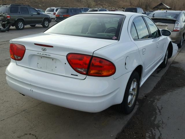 1G3NL52E8YC331406 - 2000 OLDSMOBILE ALERO GL WHITE photo 4