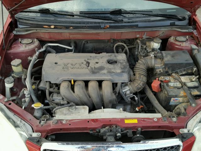 1NXBR32E66Z603847 - 2006 TOYOTA COROLLA CE RED photo 7