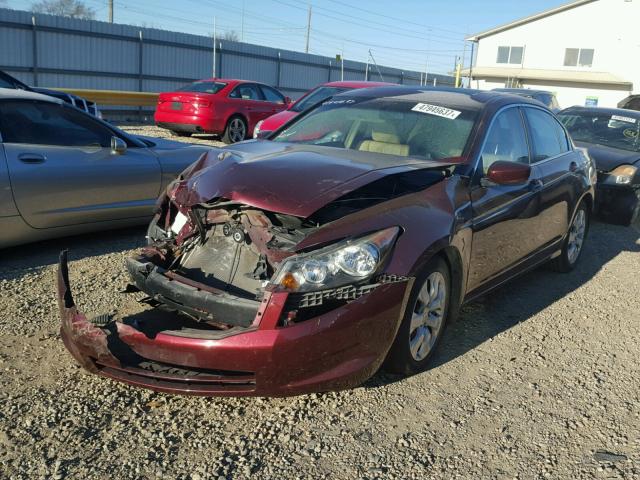 1HGCP26849A096340 - 2009 HONDA ACCORD EXL BURGUNDY photo 2