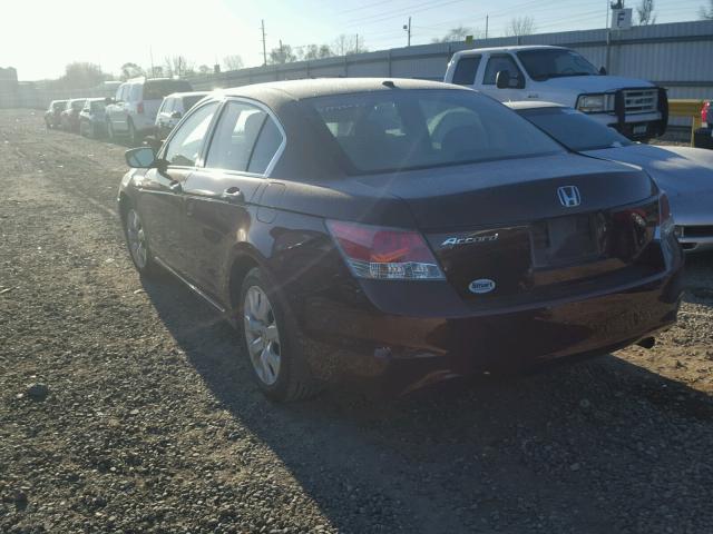 1HGCP26849A096340 - 2009 HONDA ACCORD EXL BURGUNDY photo 3