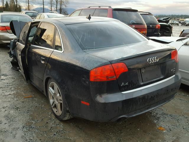 WAUDF78E88A096651 - 2008 AUDI A4 2.0T QU SILVER photo 3