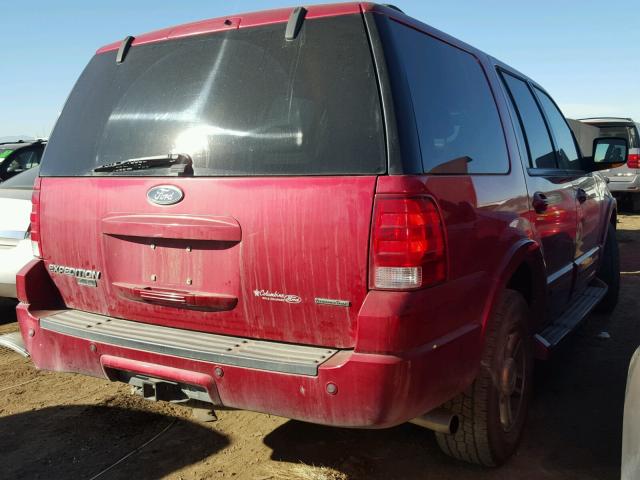 1FMFU18L24LB38450 - 2004 FORD EXPEDITION RED photo 4