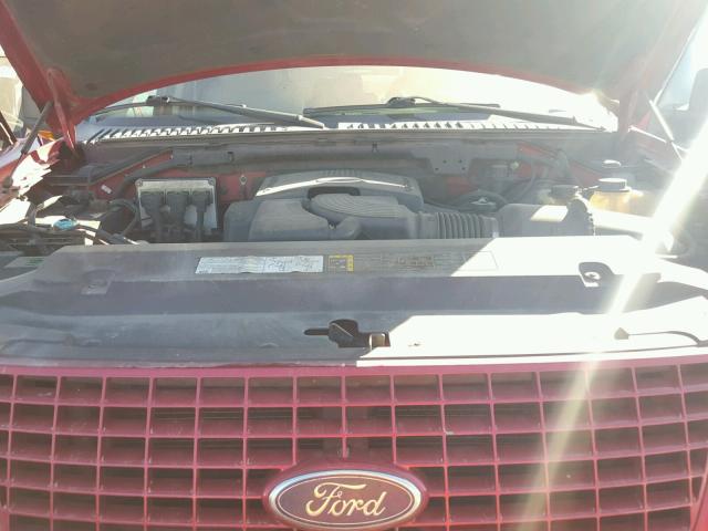 1FMFU18L24LB38450 - 2004 FORD EXPEDITION RED photo 7
