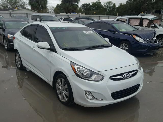 KMHCU4AE4DU382028 - 2013 HYUNDAI ACCENT GLS WHITE photo 1