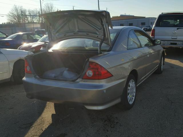 1HGEM22625L039431 - 2005 HONDA CIVIC LX SILVER photo 4