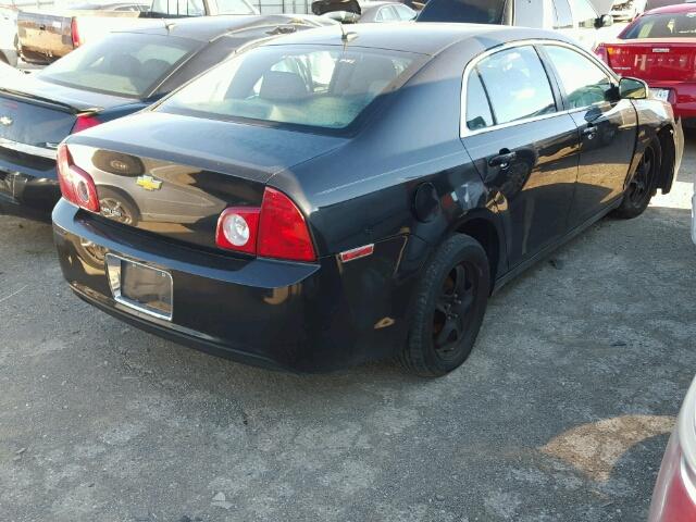 1G1ZB5EB7AF306659 - 2010 CHEVROLET MALIBU LS შავი ფოტო 4