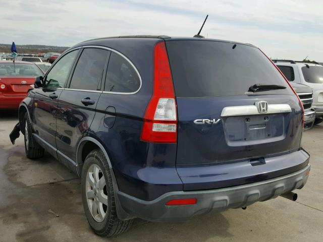 JHLRE487X7C000701 - 2007 HONDA CR-V EXL BLUE photo 3