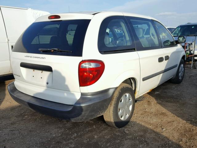 1D4GP25B77B149734 - 2007 DODGE CARAVAN SE WHITE photo 4