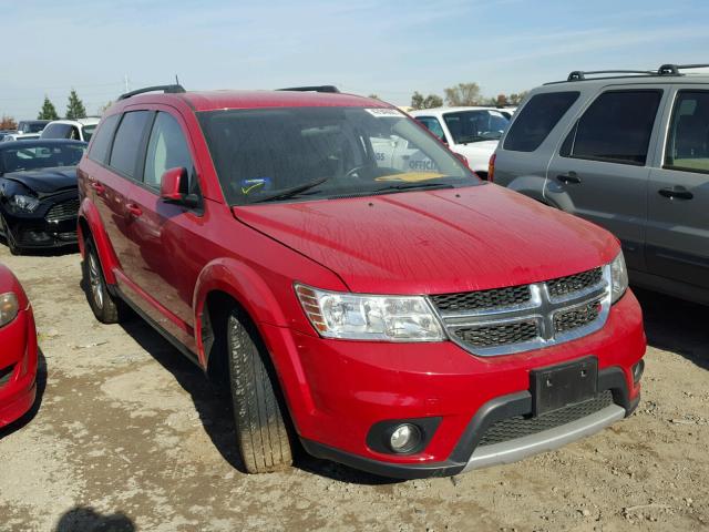 3C4PDDBG8FT730609 - 2015 DODGE JOURNEY SX RED photo 1