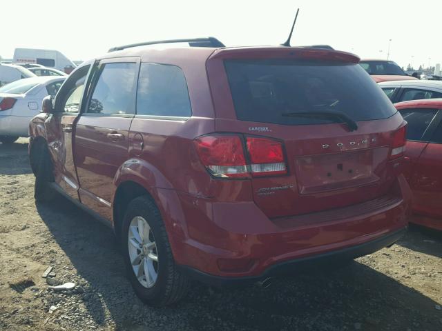 3C4PDDBG8FT730609 - 2015 DODGE JOURNEY SX RED photo 3