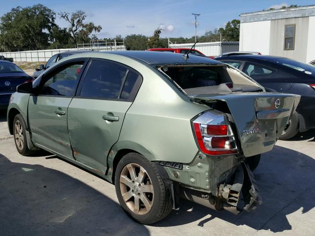 3N1AB61E17L638401 - 2007 NISSAN SENTRA 2.0 GREEN photo 3