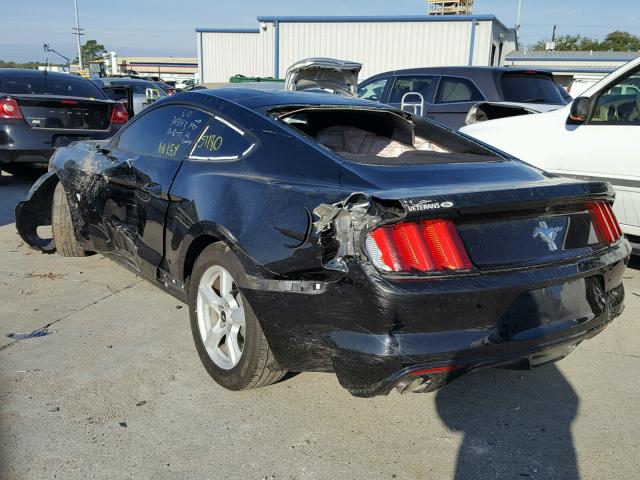 1FA6P8AM7F5390442 - 2015 FORD MUSTANG BLACK photo 3