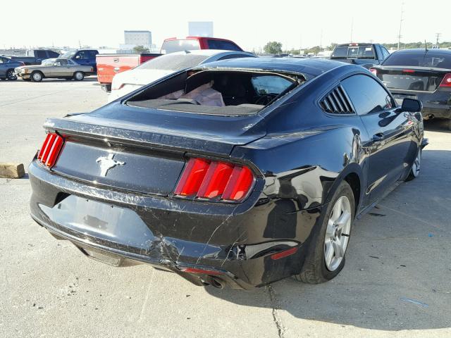 1FA6P8AM7F5390442 - 2015 FORD MUSTANG BLACK photo 4