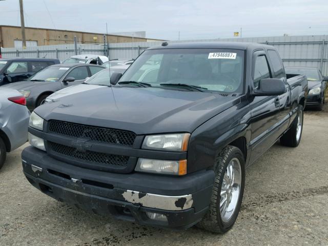 1GCEC19Z05Z267159 - 2005 CHEVROLET SILVERADO BLACK photo 2