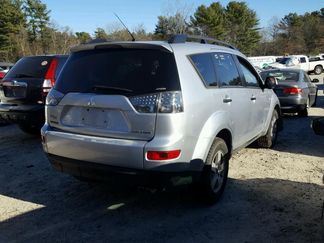 JA4MT31X07Z002238 - 2007 MITSUBISHI OUTLANDER SILVER photo 4