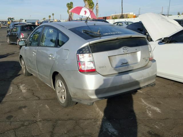 JTDKB20U857055697 - 2005 TOYOTA PRIUS SILVER photo 3