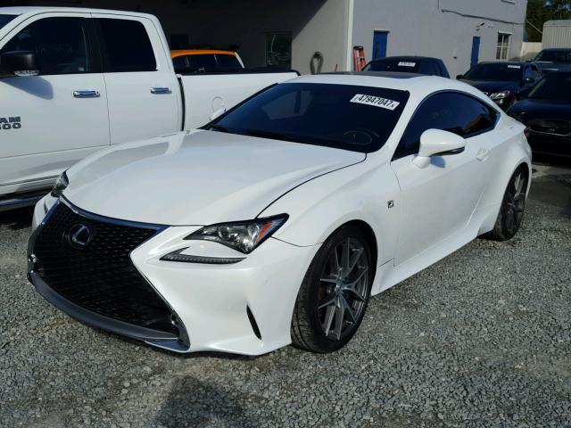 JTHSE5BCXF5002685 - 2015 LEXUS RC 350 WHITE photo 2