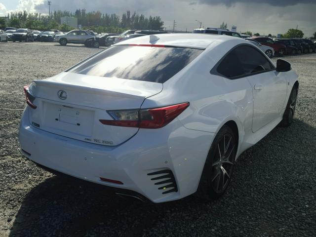 JTHSE5BCXF5002685 - 2015 LEXUS RC 350 WHITE photo 4