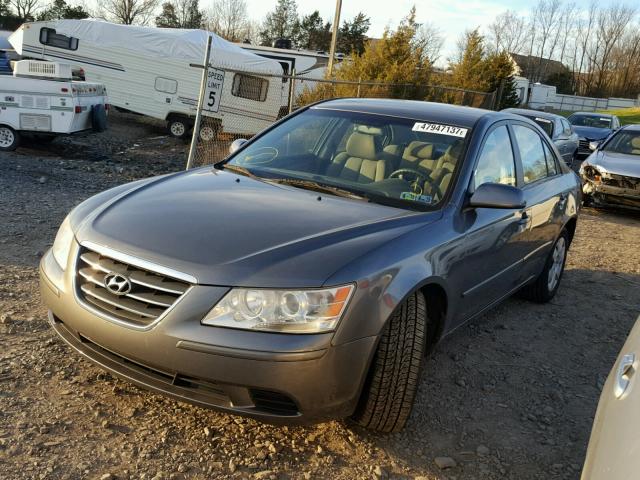 5NPET46C19H429072 - 2009 HYUNDAI SONATA GLS GRAY photo 2