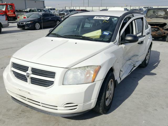 1B3HB28B17D516760 - 2007 DODGE CALIBER WHITE photo 2