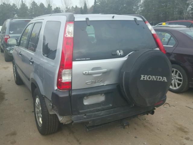 SHSRD78845U318526 - 2005 HONDA CR-V EX SILVER photo 3