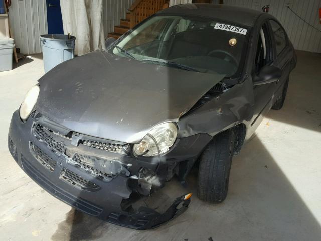 1B3ES56C85D122945 - 2005 DODGE NEON SXT GRAY photo 2