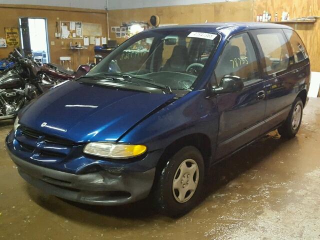 2B4FP25B5YR762122 - 2000 DODGE CARAVAN BLUE photo 2