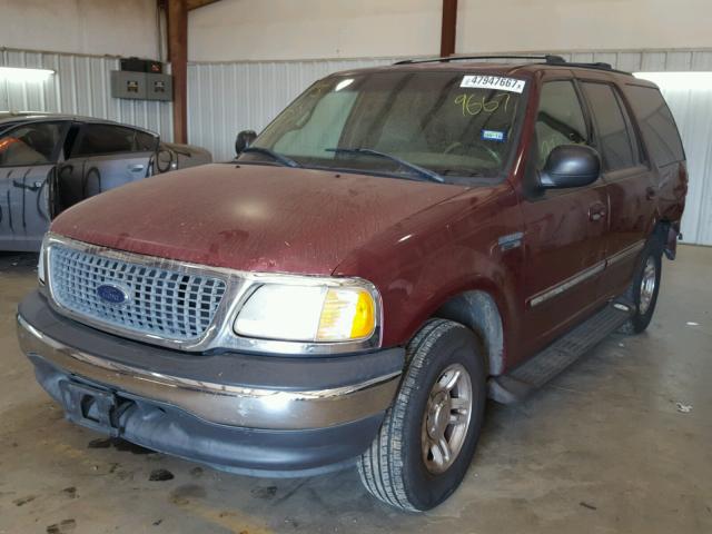 1FMRU15W61LB49667 - 2001 FORD EXPEDITION MAROON photo 2