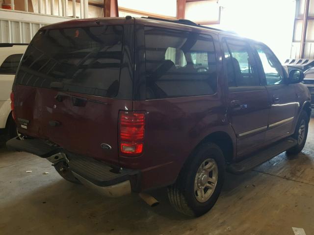 1FMRU15W61LB49667 - 2001 FORD EXPEDITION MAROON photo 4