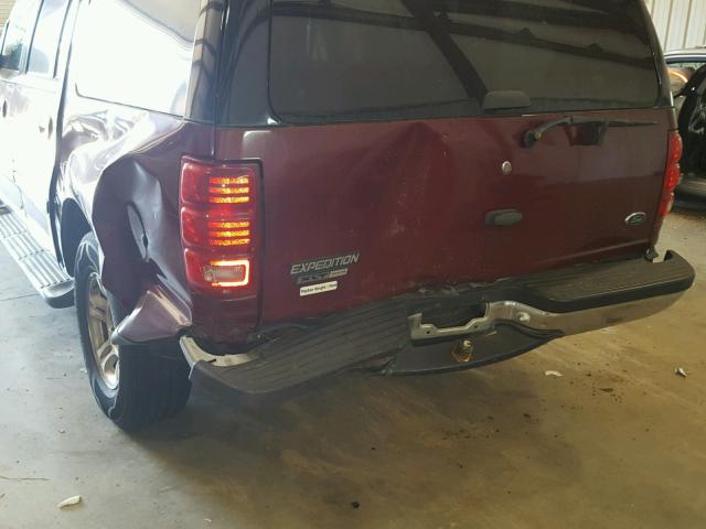 1FMRU15W61LB49667 - 2001 FORD EXPEDITION MAROON photo 9