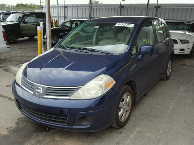 3N1BC13E49L377222 - 2009 NISSAN VERSA S BLUE photo 2