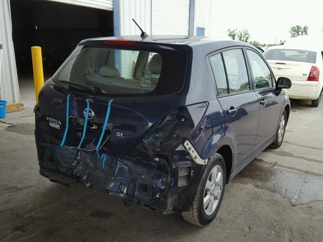 3N1BC13E49L377222 - 2009 NISSAN VERSA S BLUE photo 4