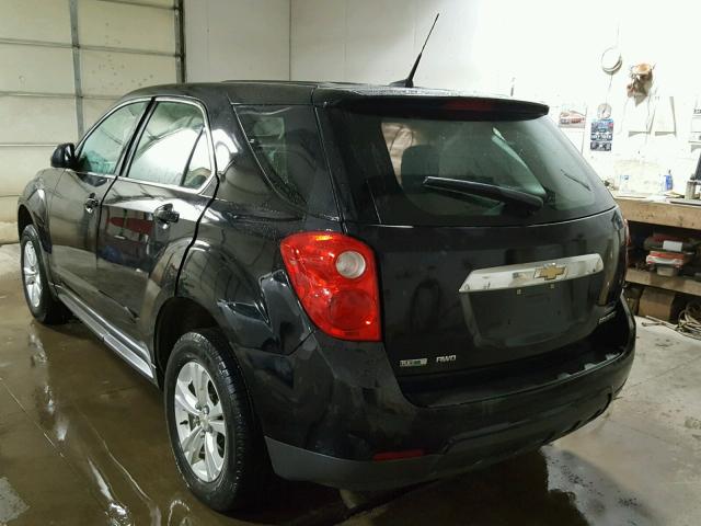 2GNFLCEK4C6212772 - 2012 CHEVROLET EQUINOX LS BLACK photo 3