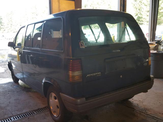 1FMCA11U7TZB02361 - 1996 FORD AEROSTAR GREEN photo 3