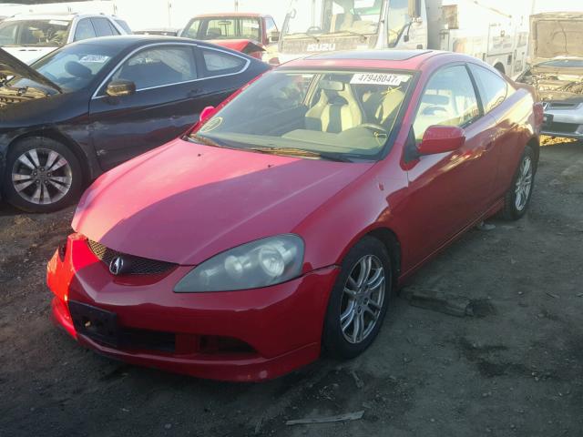 JH4DC54836S019272 - 2006 ACURA RSX RED photo 2