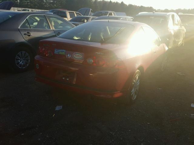 JH4DC54836S019272 - 2006 ACURA RSX RED photo 4