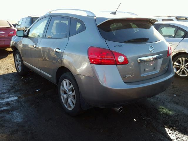 JN8AS5MVXBW663761 - 2011 NISSAN ROGUE S GRAY photo 3