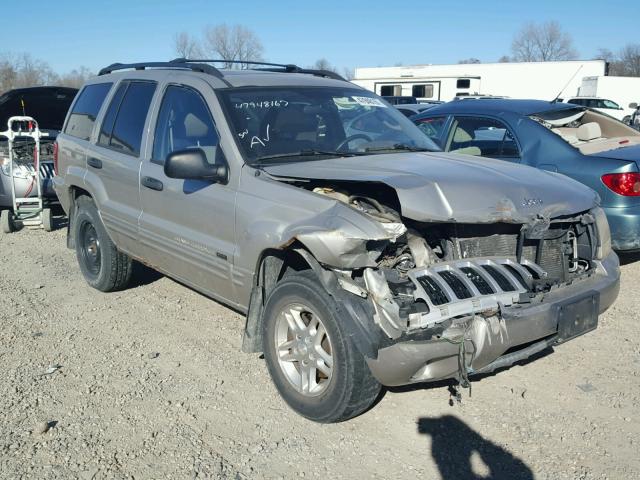 1J4GW48SX4C203776 - 2004 JEEP GRAND CHER GRAY photo 1