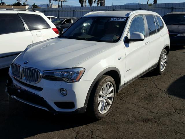 5UXWZ7C33H0V92387 - 2017 BMW X3 SDRIVE2 WHITE photo 2